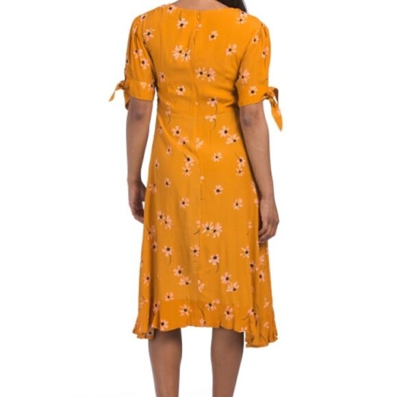 Faithfull the Brand Emilia Botany Floral Print Midi Dress NWT Size 4/Small - Picture 4 of 17